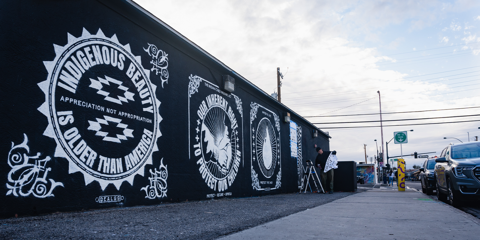 square series mural